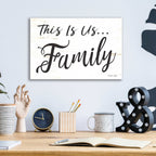 Epic Art 'This is us...Family' by Cindy Jacobs, Acrylic Glass Wall Art,16x12