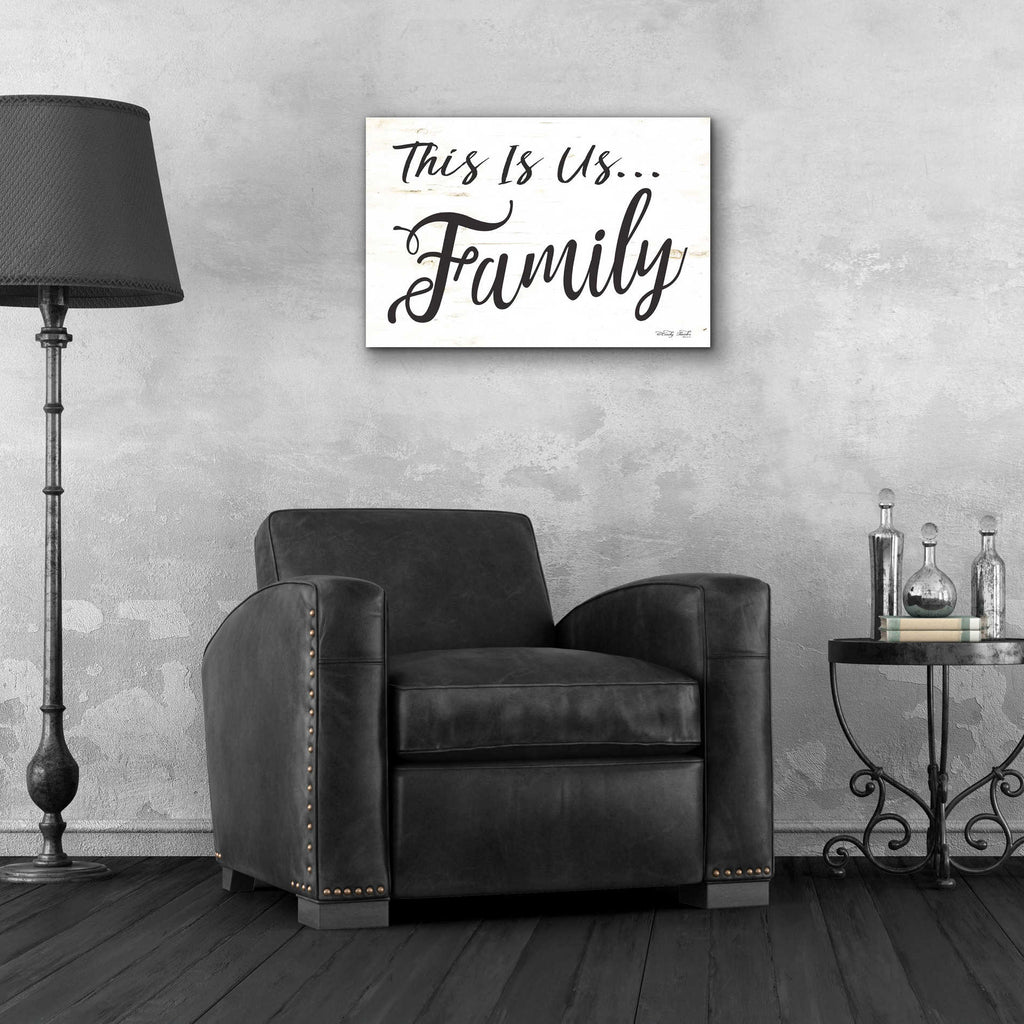 Epic Art 'This is us...Family' by Cindy Jacobs, Acrylic Glass Wall Art,24x16