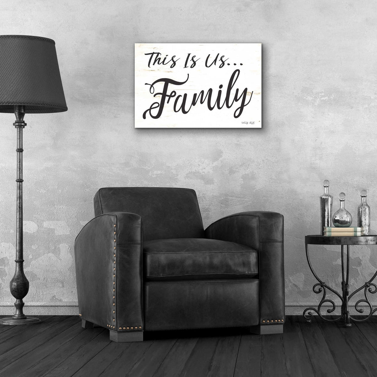Epic Art 'This is us...Family' by Cindy Jacobs, Acrylic Glass Wall Art,24x16