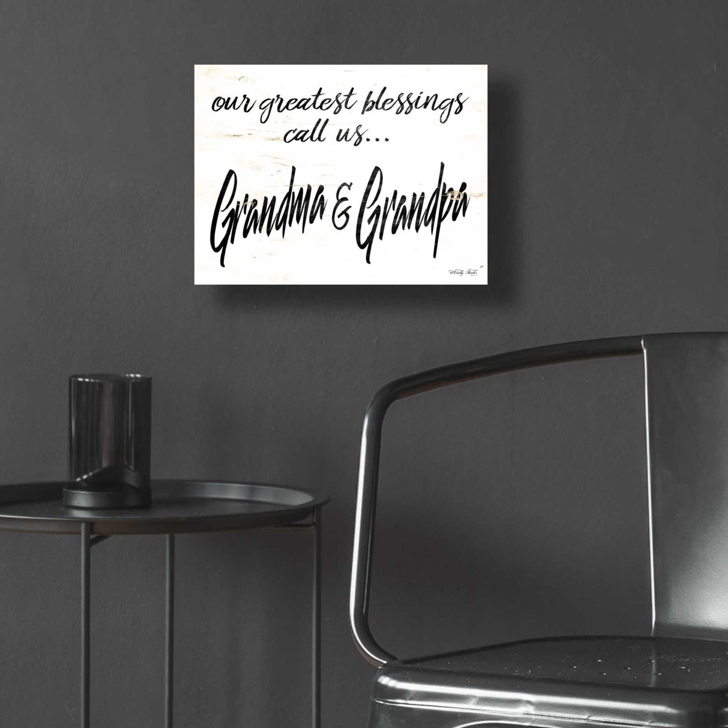 Epic Art 'Grandma & Grandpa' by Cindy Jacobs, Acrylic Glass Wall Art,16x12