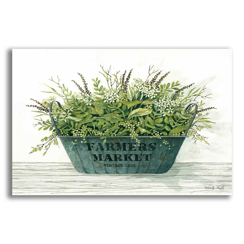 Epic Art 'Farmer's Market Vintage 1848' by Cindy Jacobs, Acrylic Glass Wall Art