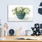 Epic Art 'Galvanized Pot Peonies' by Cindy Jacobs, Acrylic Glass Wall Art,16x12