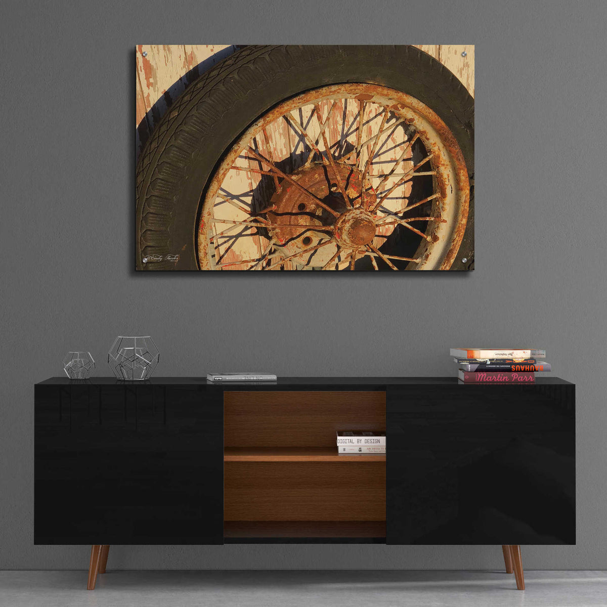 Epic Art 'Tire' by Cindy Jacobs, Acrylic Glass Wall Art,36x24