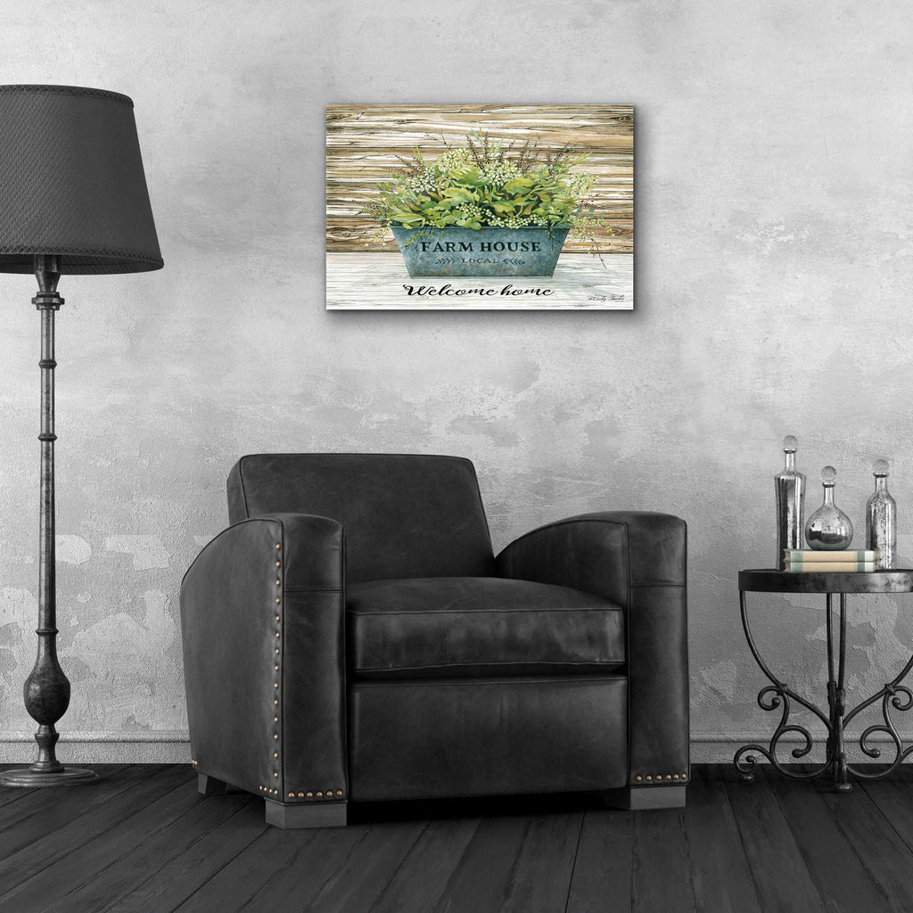 Epic Art 'Welcome Home' by Cindy Jacobs, Acrylic Glass Wall Art,24x16