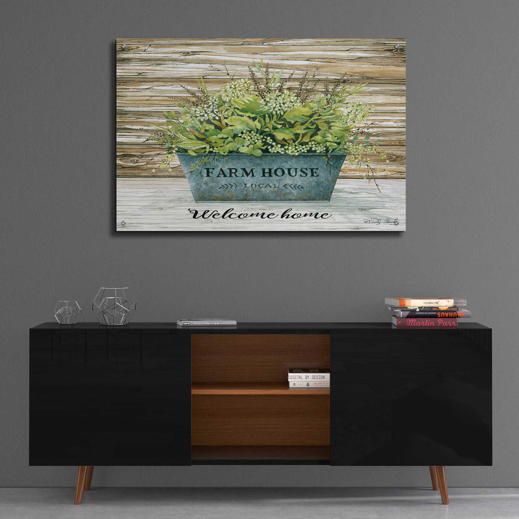 Epic Art 'Welcome Home' by Cindy Jacobs, Acrylic Glass Wall Art,36x24