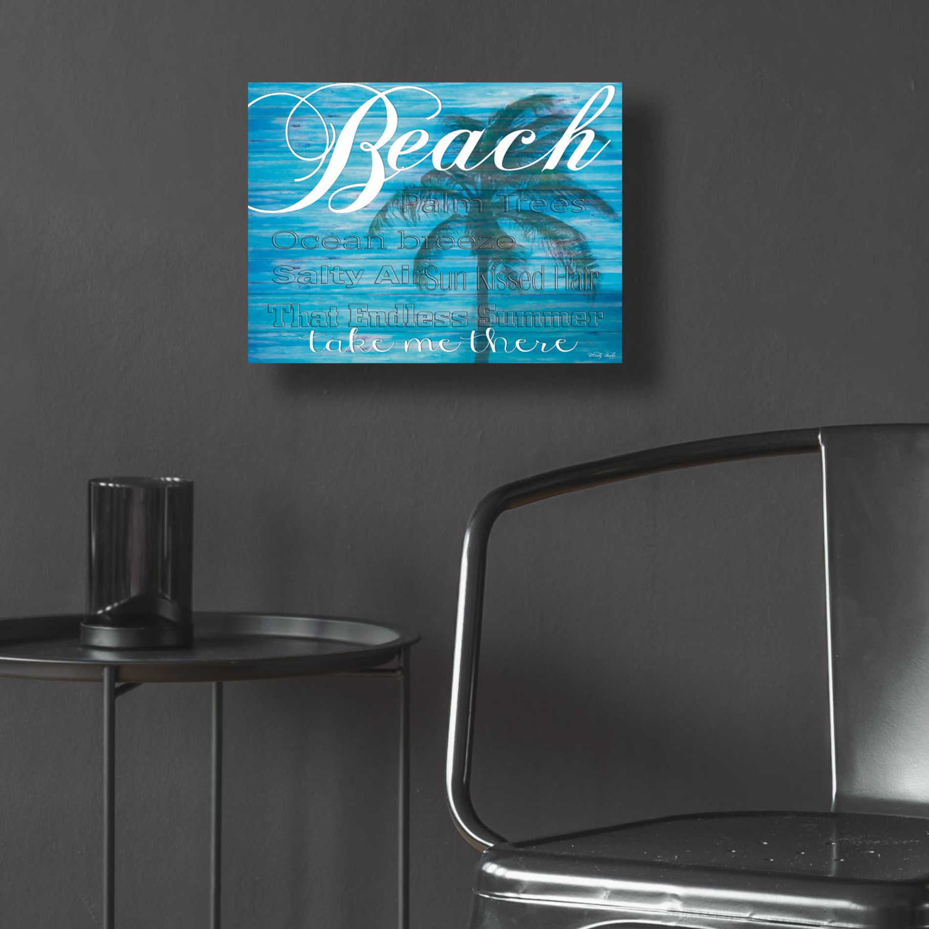 Epic Art 'Beach - Take Me There' by Cindy Jacobs, Acrylic Glass Wall Art,16x12