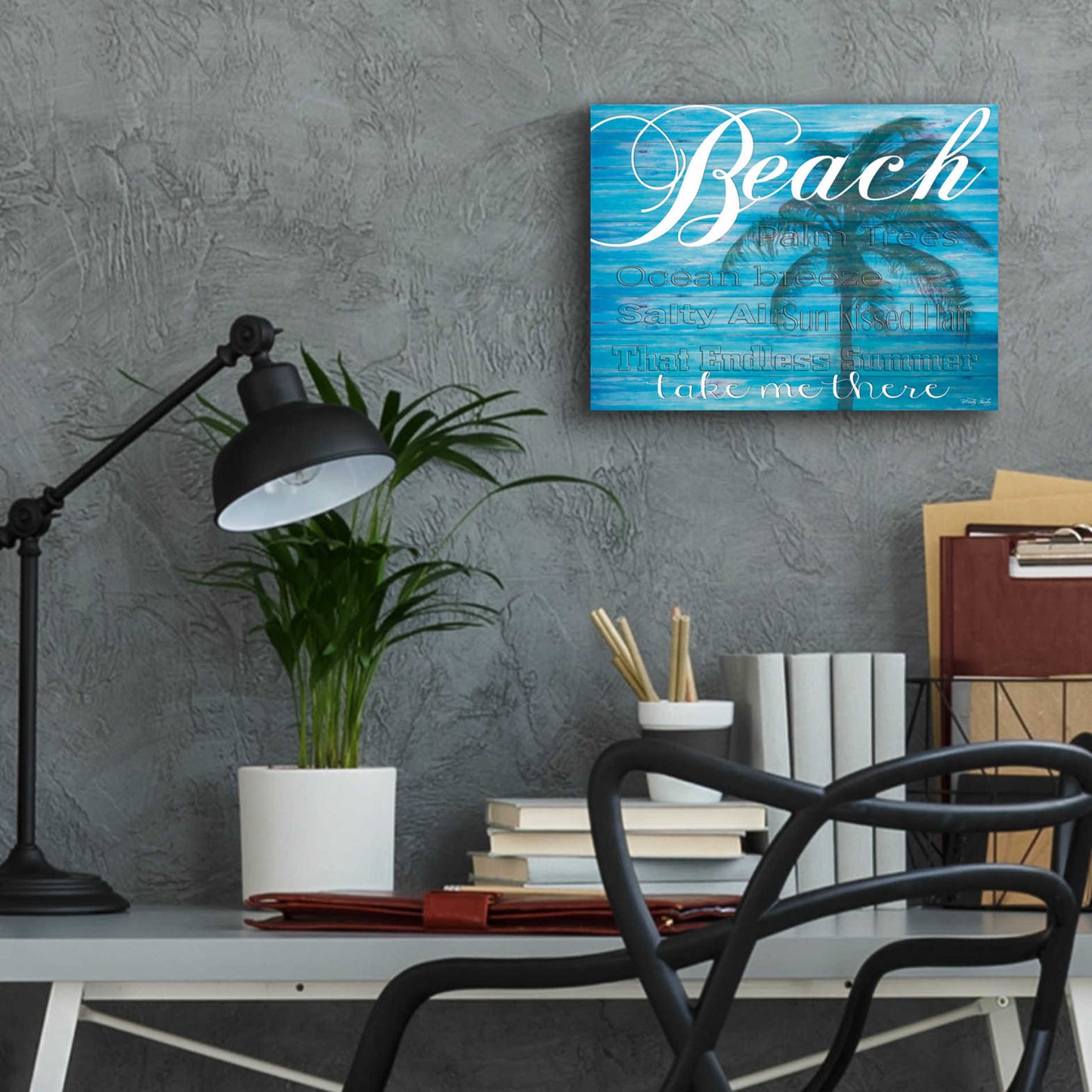 Epic Art 'Beach - Take Me There' by Cindy Jacobs, Acrylic Glass Wall Art,16x12