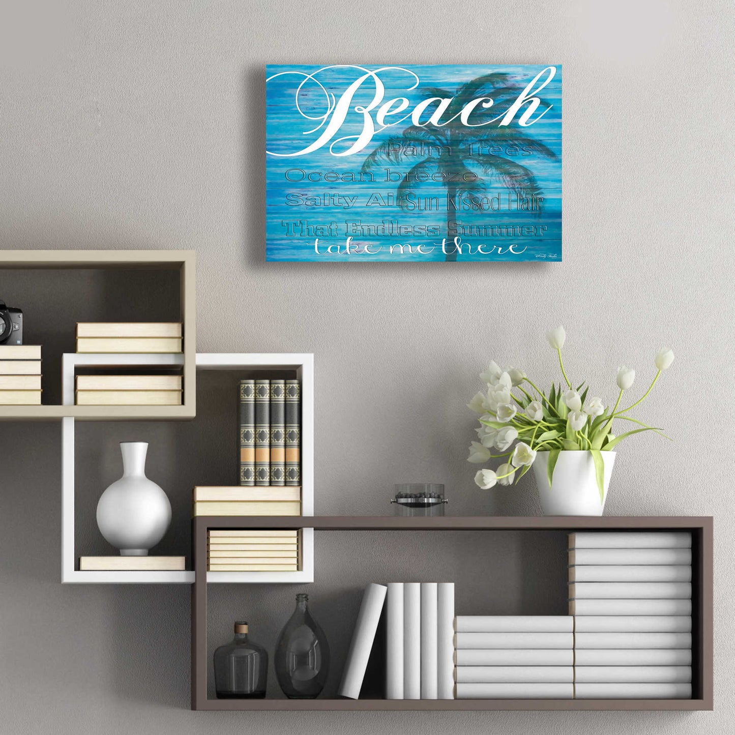 Epic Art 'Beach - Take Me There' by Cindy Jacobs, Acrylic Glass Wall Art,24x16