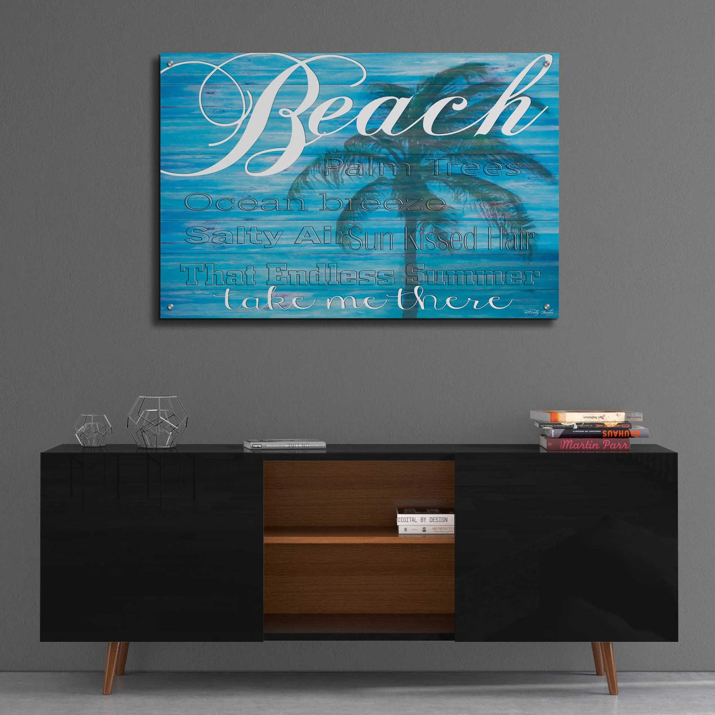 Epic Art 'Beach - Take Me There' by Cindy Jacobs, Acrylic Glass Wall Art,36x24