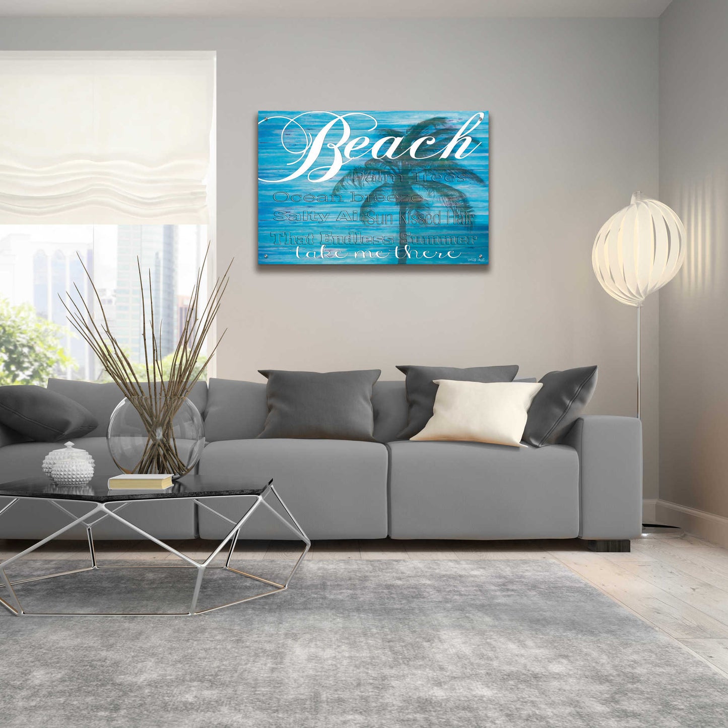 Epic Art 'Beach - Take Me There' by Cindy Jacobs, Acrylic Glass Wall Art,36x24