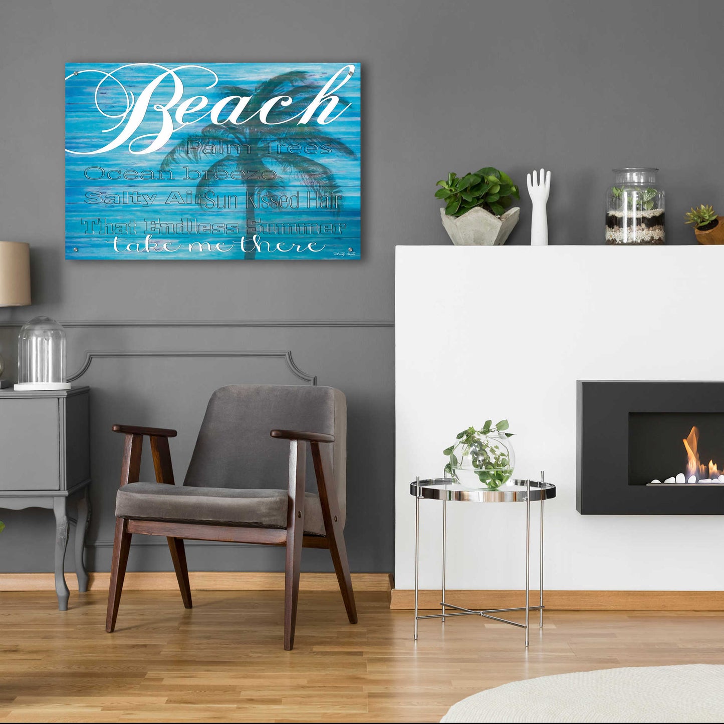 Epic Art 'Beach - Take Me There' by Cindy Jacobs, Acrylic Glass Wall Art,36x24