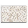 Epic Art 'We Will Serve the Lord' by Cindy Jacobs, Acrylic Glass Wall Art
