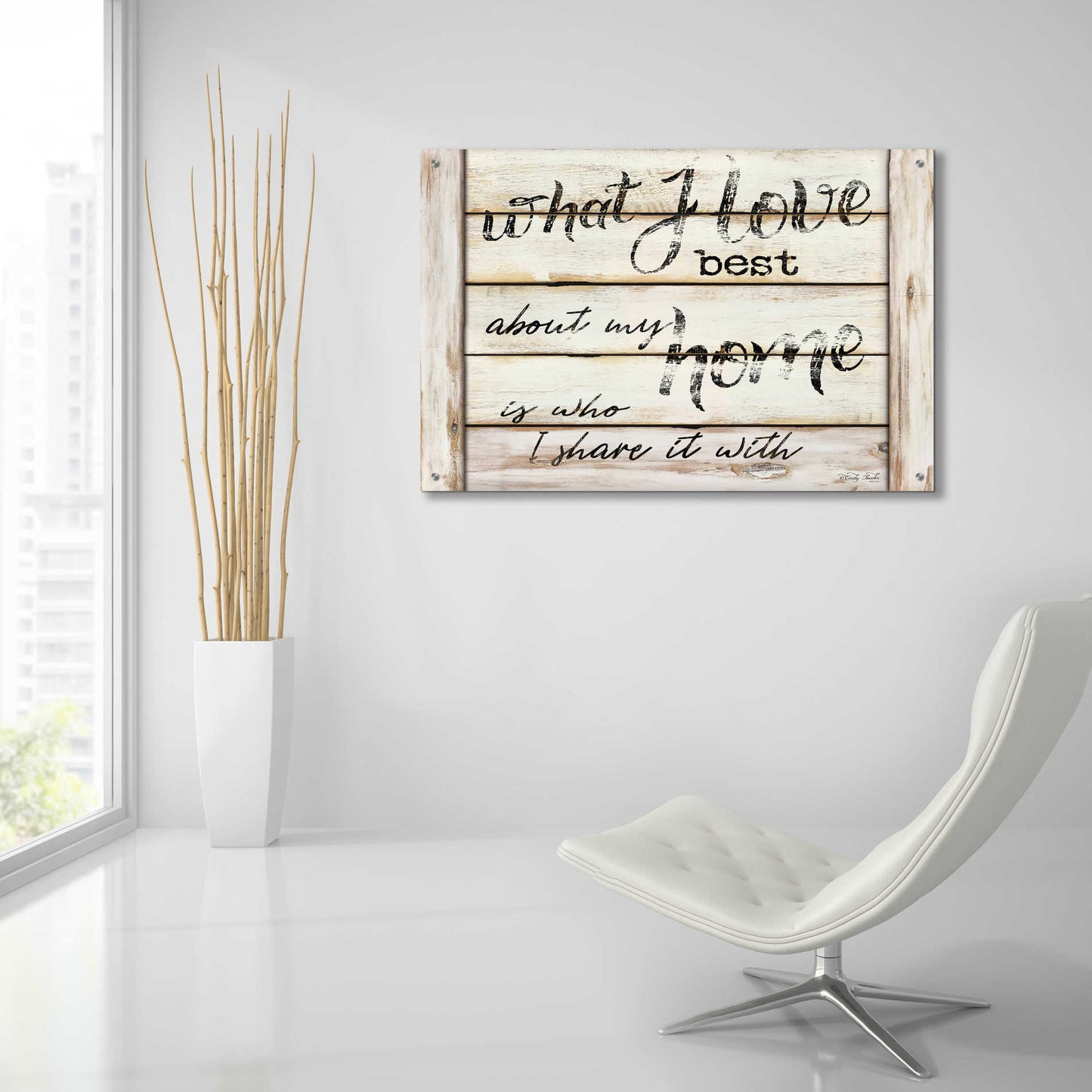 Epic Art 'What I Love Best' by Cindy Jacobs, Acrylic Glass Wall Art,36x24