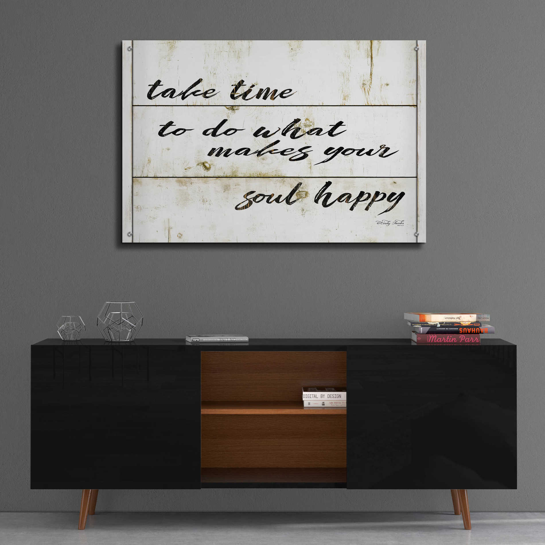 Epic Art 'Soul Happy' by Cindy Jacobs, Acrylic Glass Wall Art,36x24