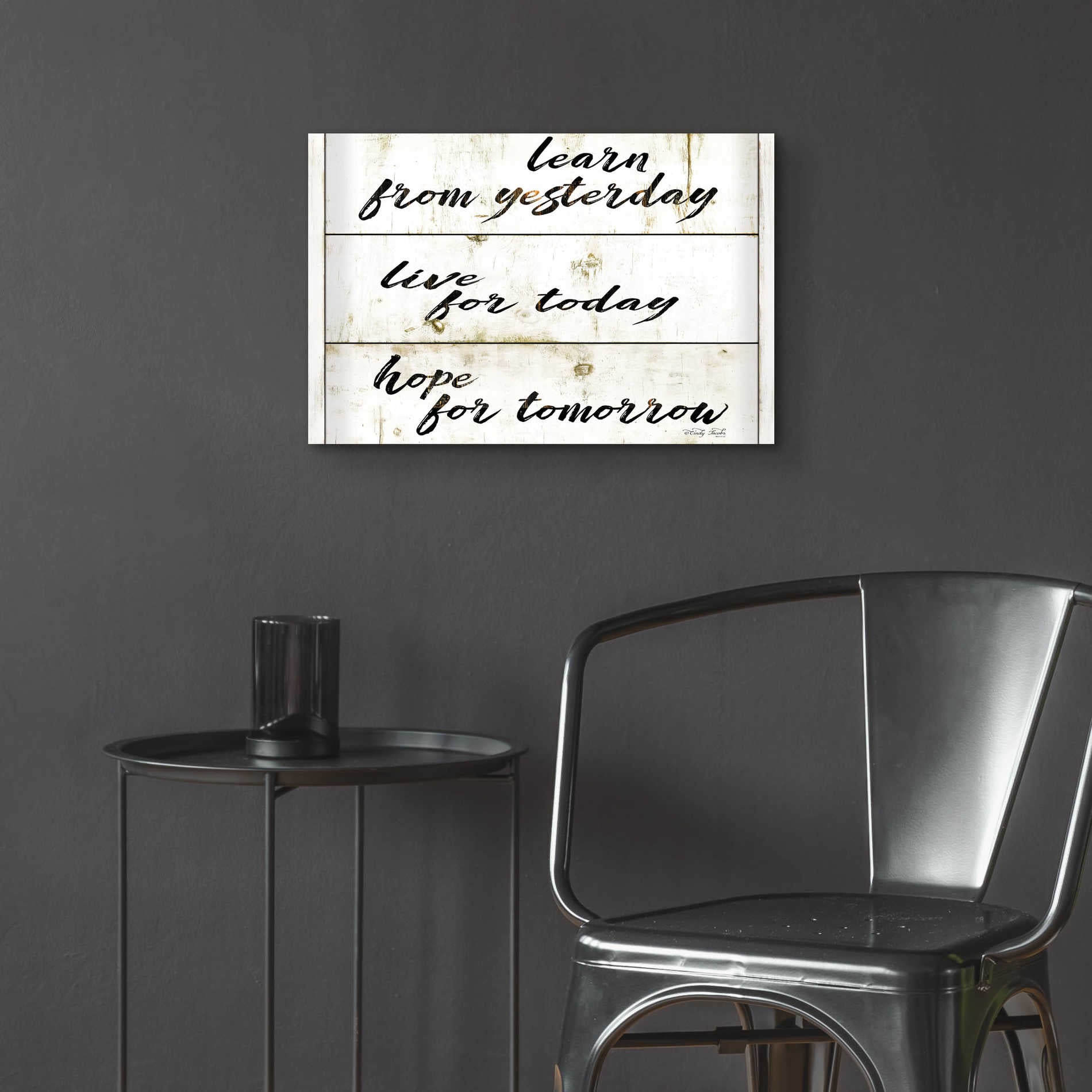 Epic Art 'Live for Today' by Cindy Jacobs, Acrylic Glass Wall Art,24x16