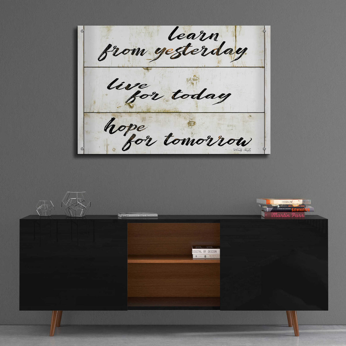 Epic Art 'Live for Today' by Cindy Jacobs, Acrylic Glass Wall Art,36x24