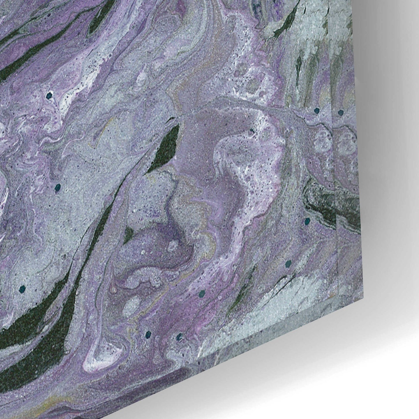 Epic Art 'Abstract in Purple IV' by Cindy Jacobs, Acrylic Glass Wall Art,16x12