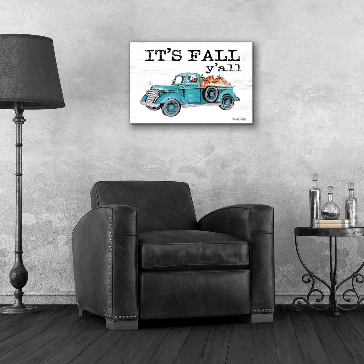 Epic Art 'It's Fall Y'all' by Cindy Jacobs, Acrylic Glass Wall Art,24x16