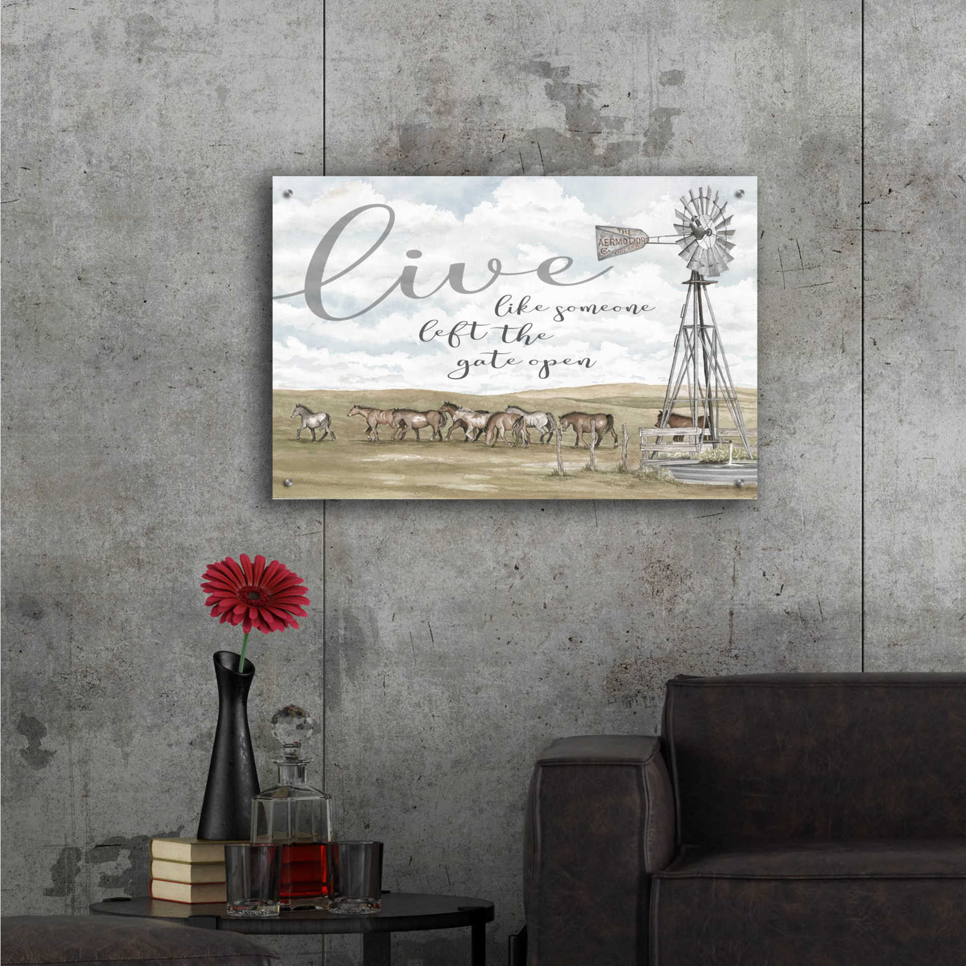 Epic Art 'Live Like Someone...' by Cindy Jacobs, Acrylic Glass Wall Art,36x24