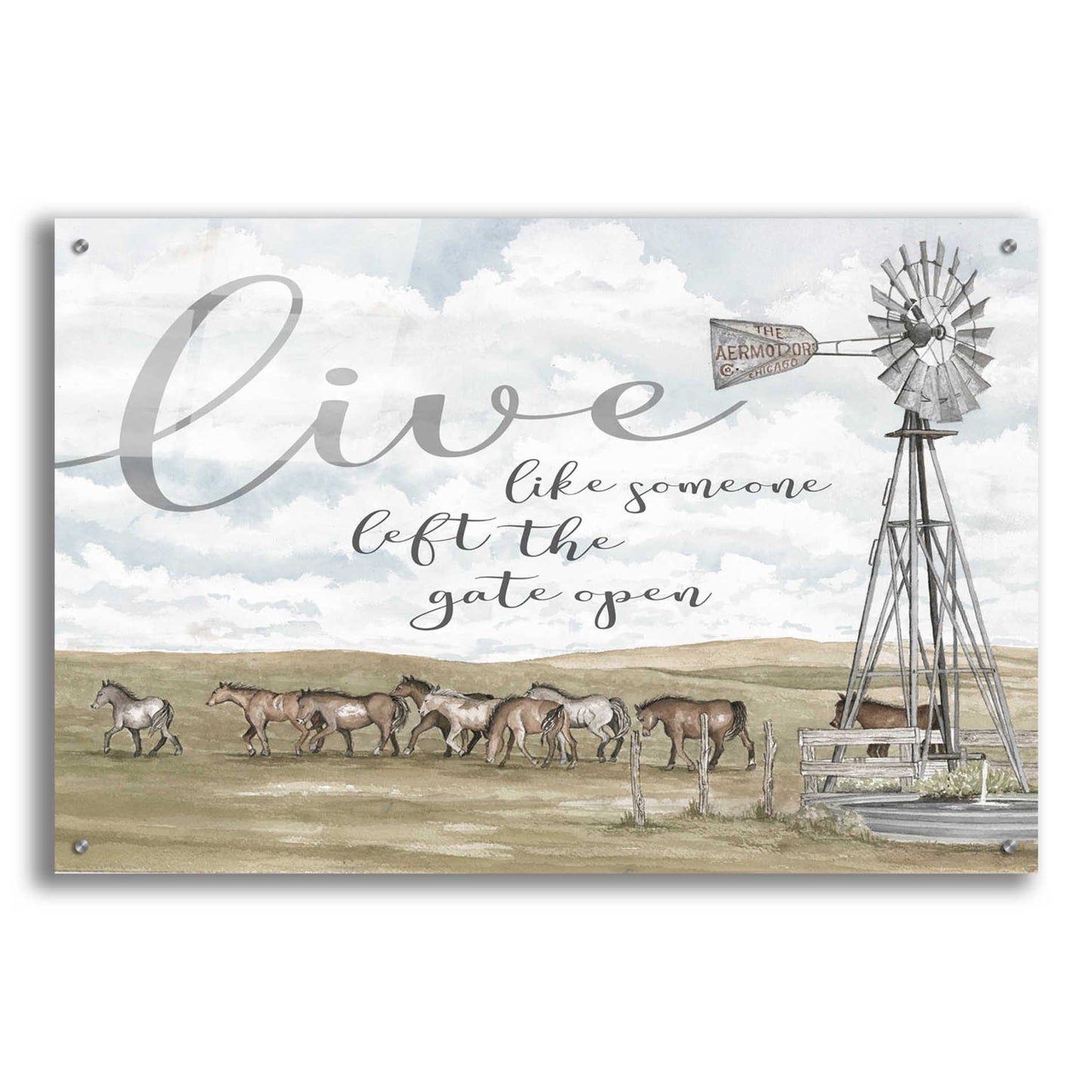 Epic Art 'Live Like Someone...' by Cindy Jacobs, Acrylic Glass Wall Art,36x24