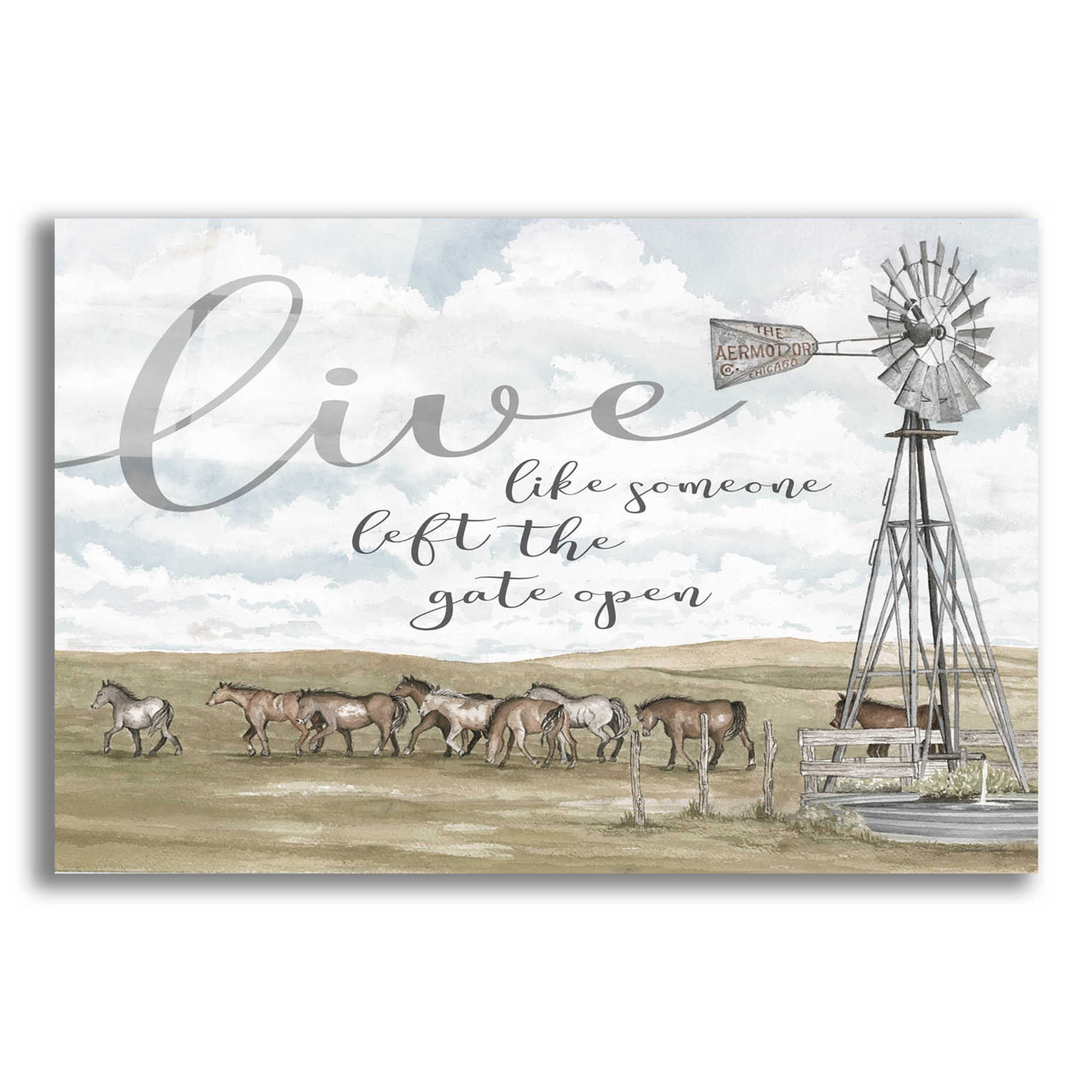 Epic Art 'Live Like Someone...' by Cindy Jacobs, Acrylic Glass Wall Art