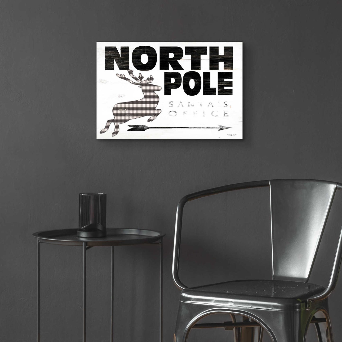 Epic Art 'North Pole Office' by Cindy Jacobs, Acrylic Glass Wall Art,24x16