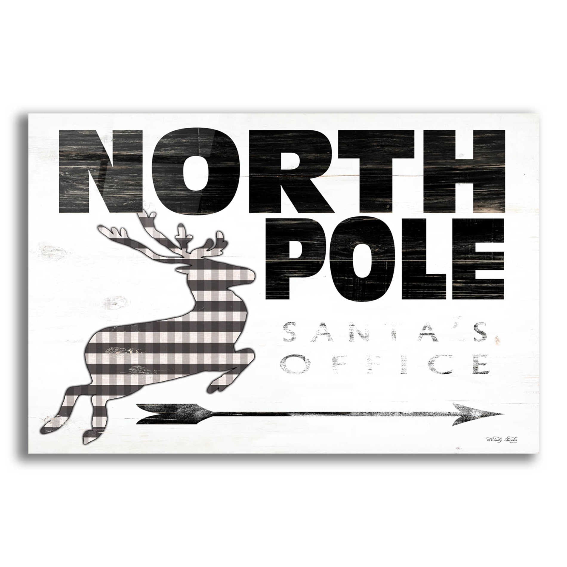 Epic Art 'North Pole Office' by Cindy Jacobs, Acrylic Glass Wall Art