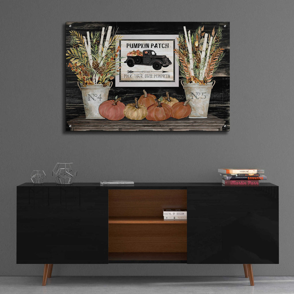 Epic Art 'Pumpkin Patch Still Life' by Cindy Jacobs, Acrylic Glass Wall Art,36x24