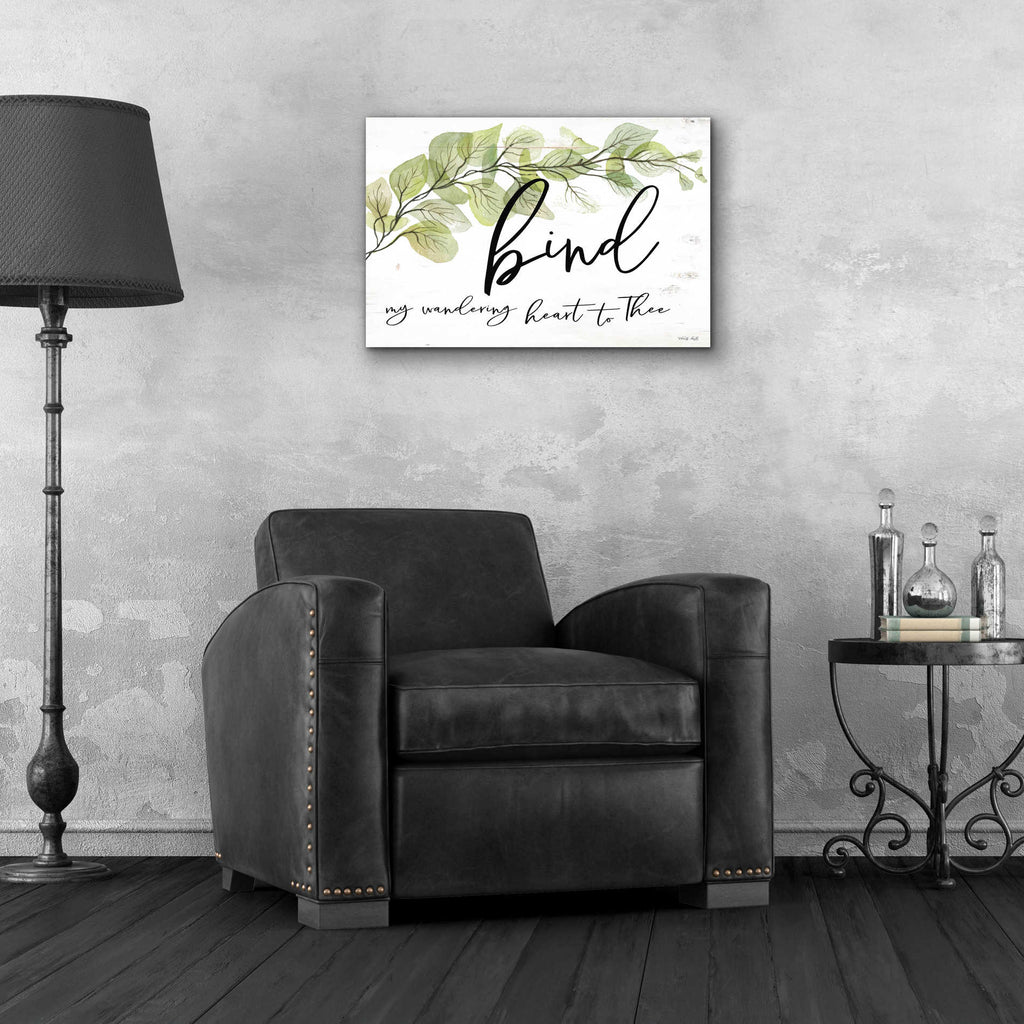 Epic Art 'Bind My Wandering Heart to Thee' by Cindy Jacobs, Acrylic Glass Wall Art,24x16