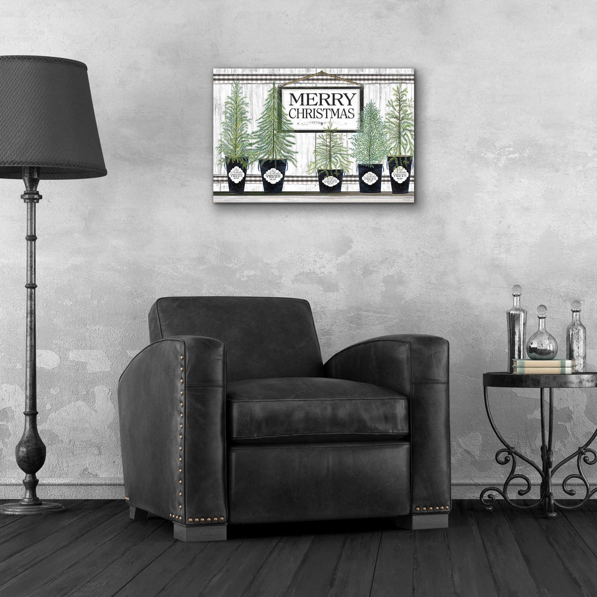 Epic Art 'Trees of Christmas' by Cindy Jacobs, Acrylic Glass Wall Art,24x16