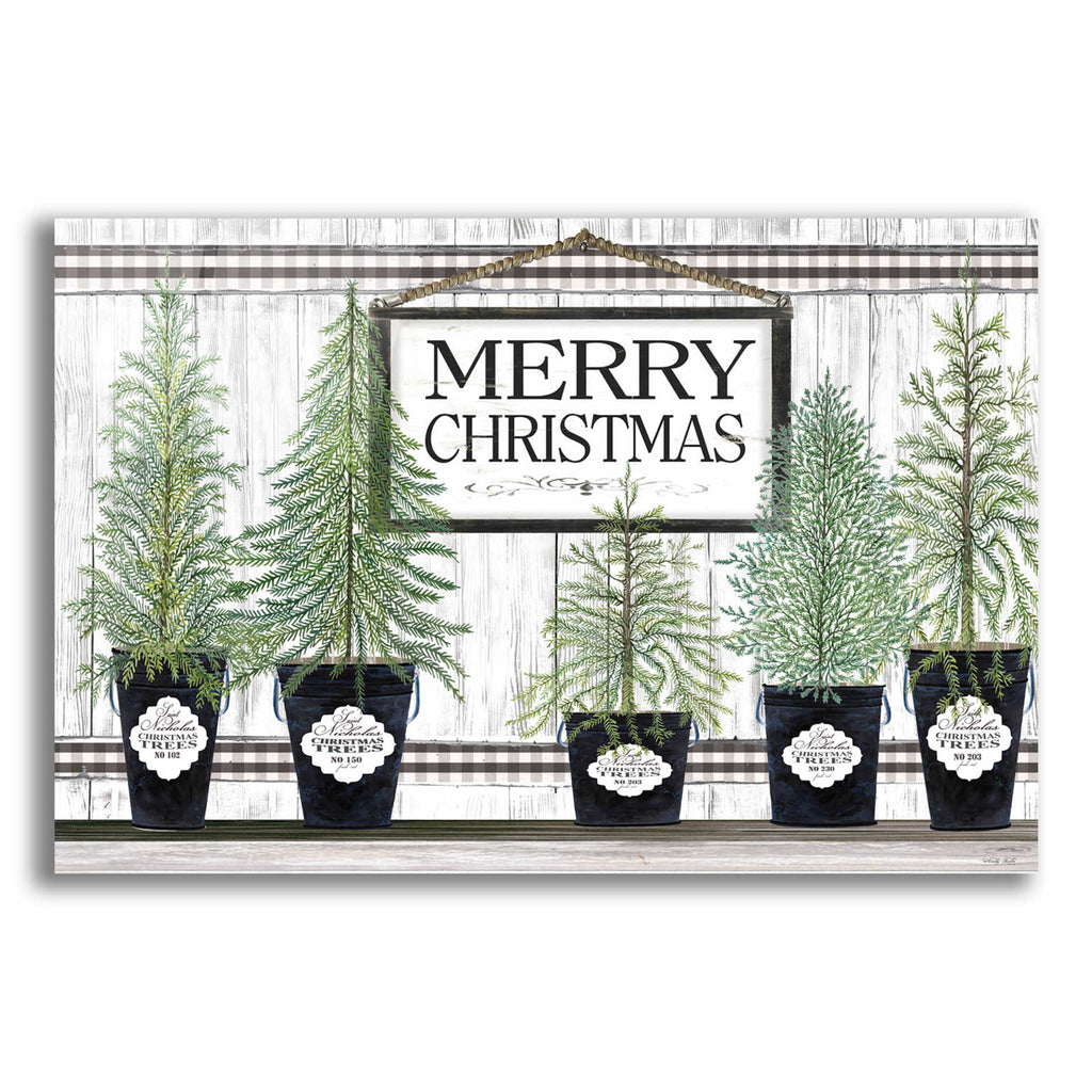 Epic Art 'Trees of Christmas' by Cindy Jacobs, Acrylic Glass Wall Art
