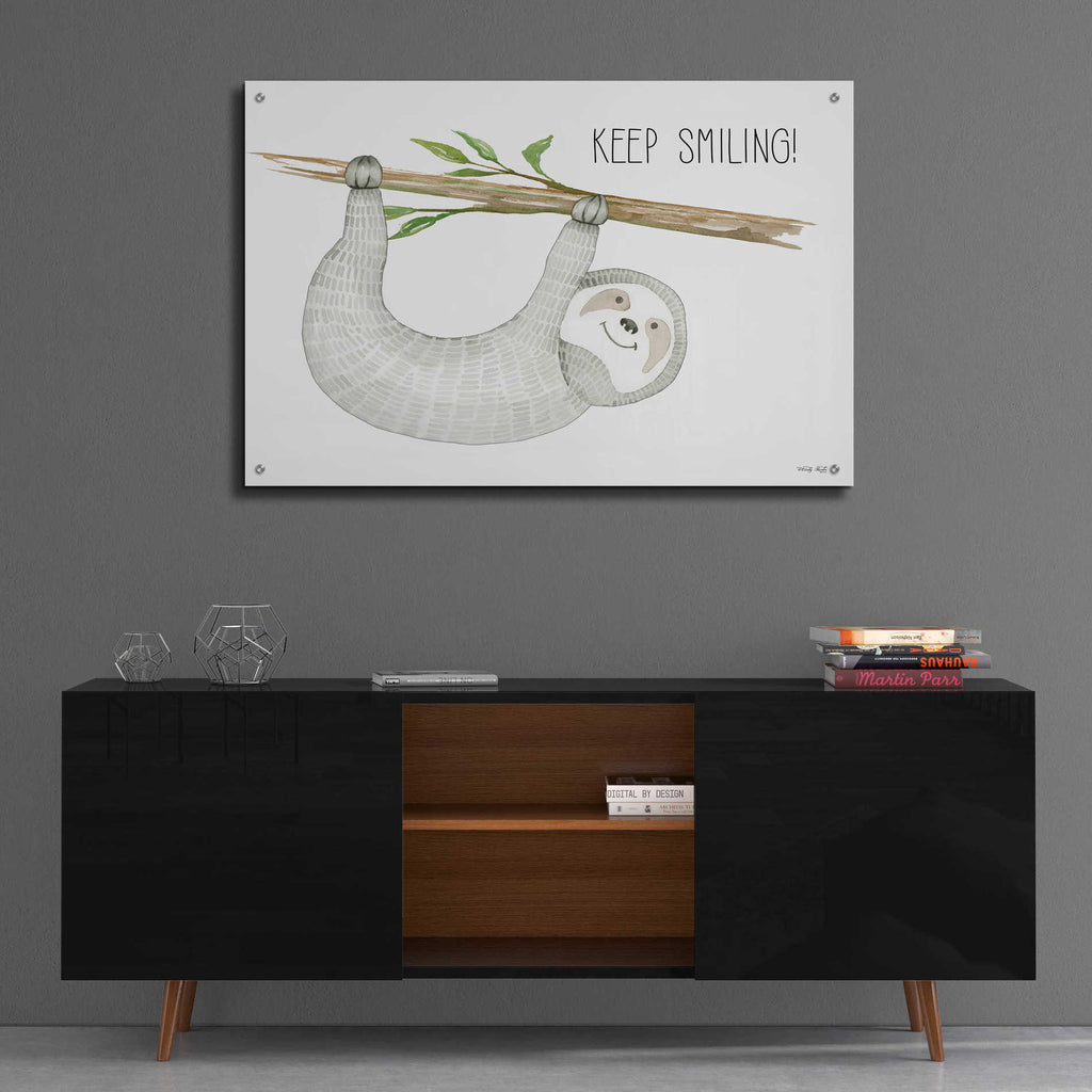 Epic Art 'Keep Smiling' by Cindy Jacobs, Acrylic Glass Wall Art,36x24