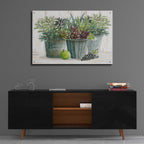 Epic Art 'Farmer Market Succulent Harvest' by Cindy Jacobs, Acrylic Glass Wall Art,36x24