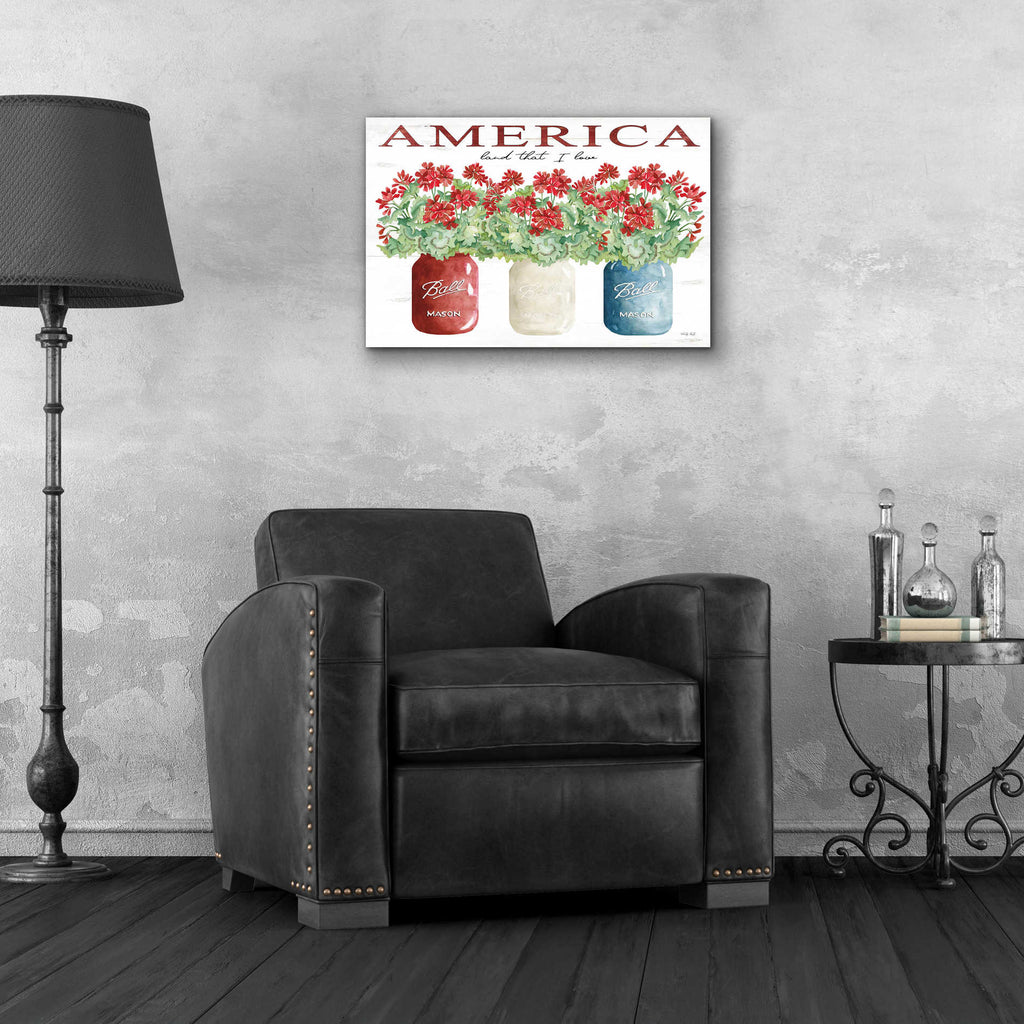 Epic Art 'America Glass Jars' by Cindy Jacobs, Acrylic Glass Wall Art,24x16