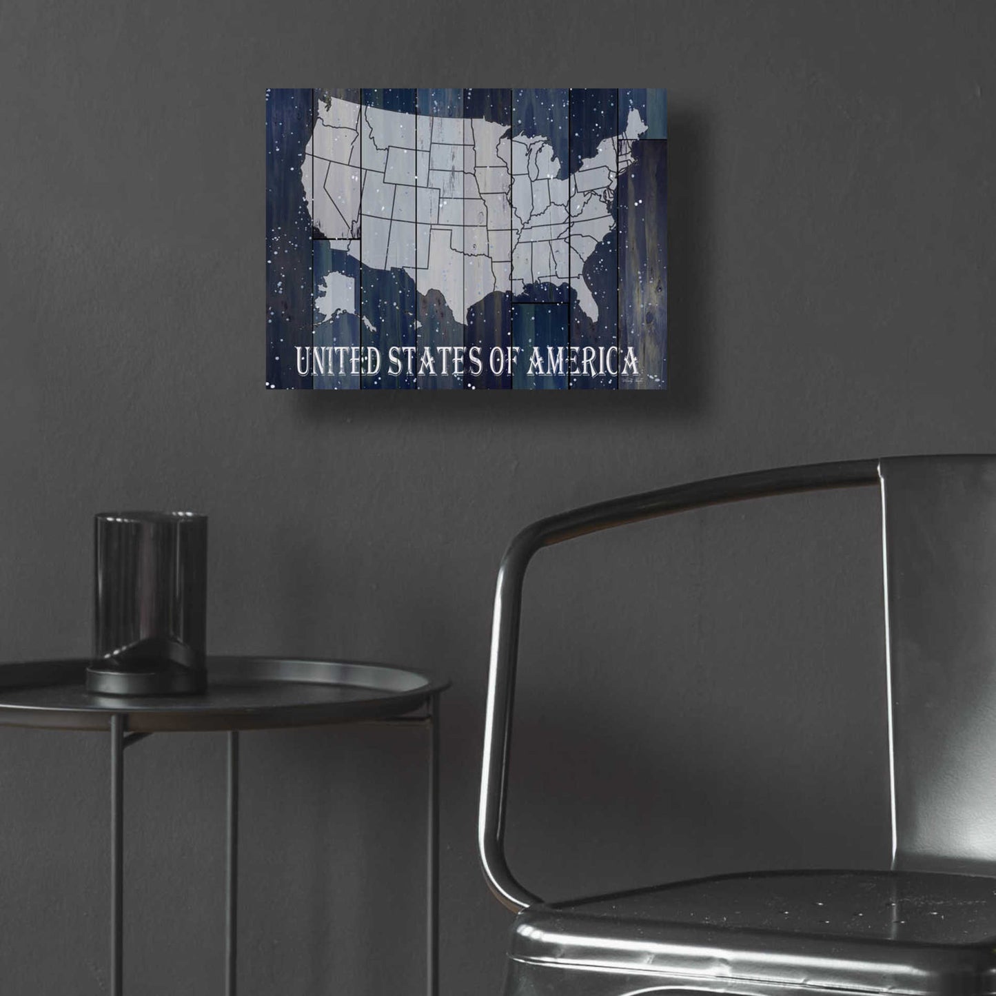 Epic Art 'Navy United States of America' by Cindy Jacobs, Acrylic Glass Wall Art,16x12