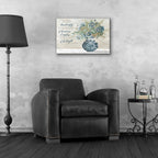 Epic Art 'Don't Worry Blue Vase' by Cindy Jacobs, Acrylic Glass Wall Art,24x16