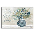 Epic Art 'Don't Worry Blue Vase' by Cindy Jacobs, Acrylic Glass Wall Art