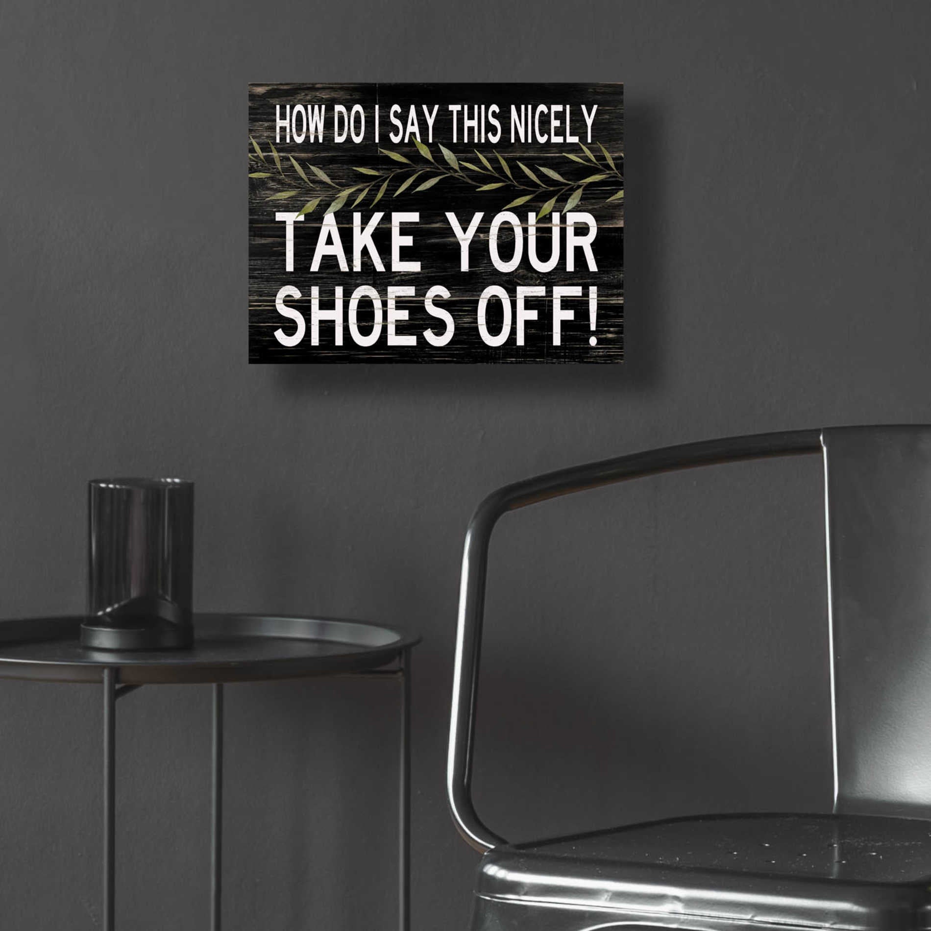 Epic Art 'Take Your Shoes Off' by Cindy Jacobs, Acrylic Glass Wall Art,16x12