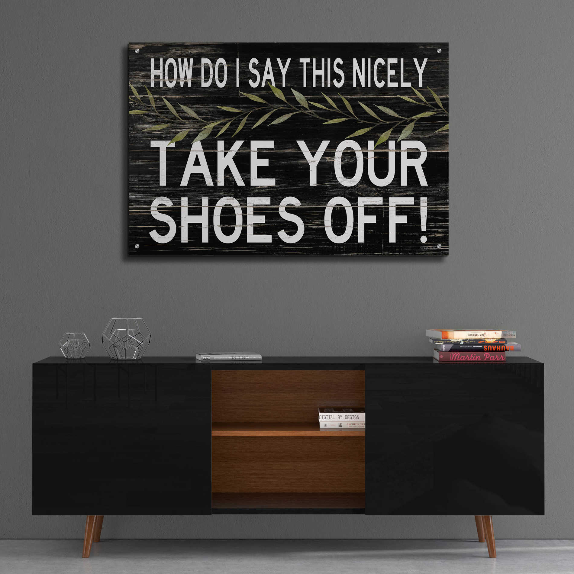 Epic Art 'Take Your Shoes Off' by Cindy Jacobs, Acrylic Glass Wall Art,36x24