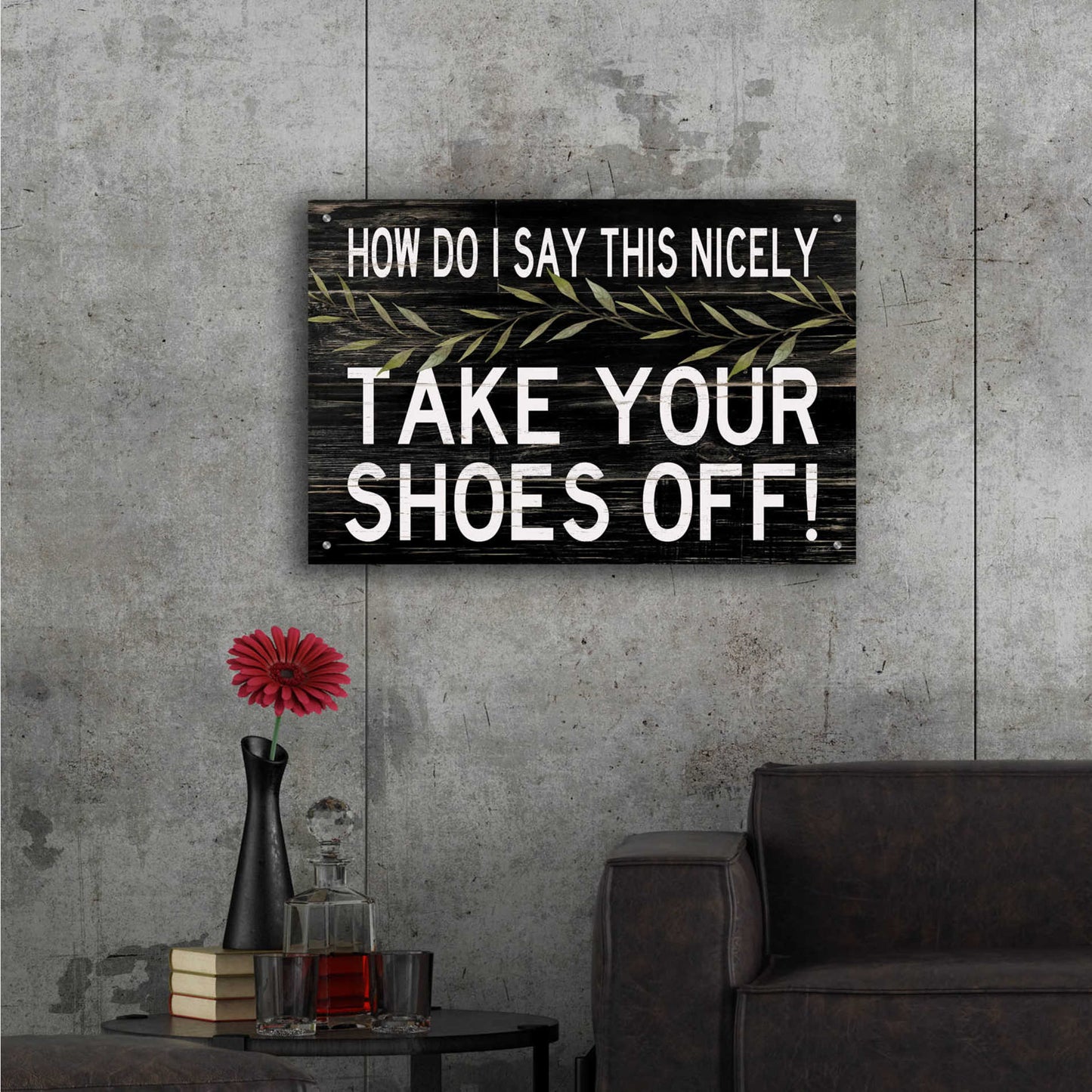 Epic Art 'Take Your Shoes Off' by Cindy Jacobs, Acrylic Glass Wall Art,36x24