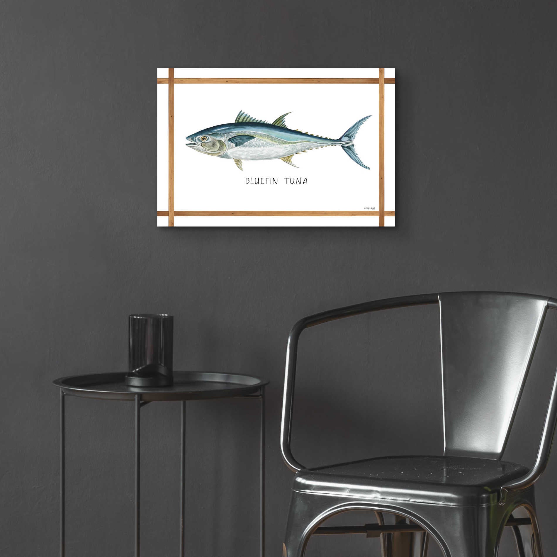 Epic Art 'Bluefin Tuna on White' by Cindy Jacobs, Acrylic Glass Wall Art,24x16