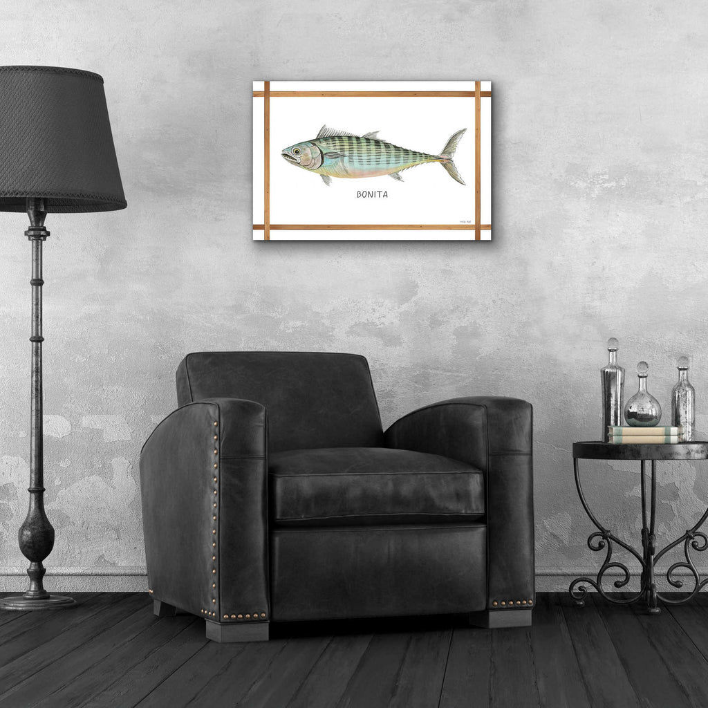 Epic Art 'Bonita on White' by Cindy Jacobs, Acrylic Glass Wall Art,24x16