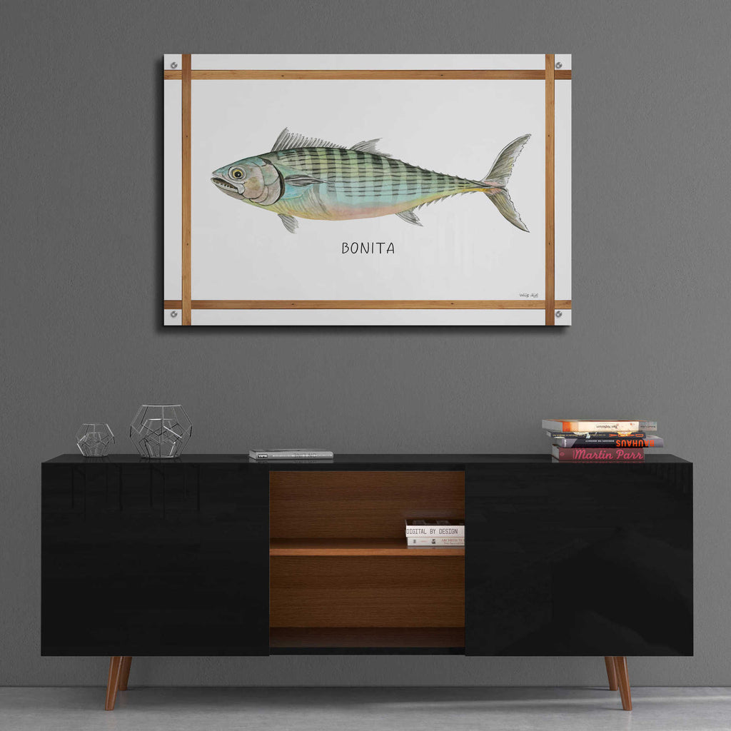 Epic Art 'Bonita on White' by Cindy Jacobs, Acrylic Glass Wall Art,36x24