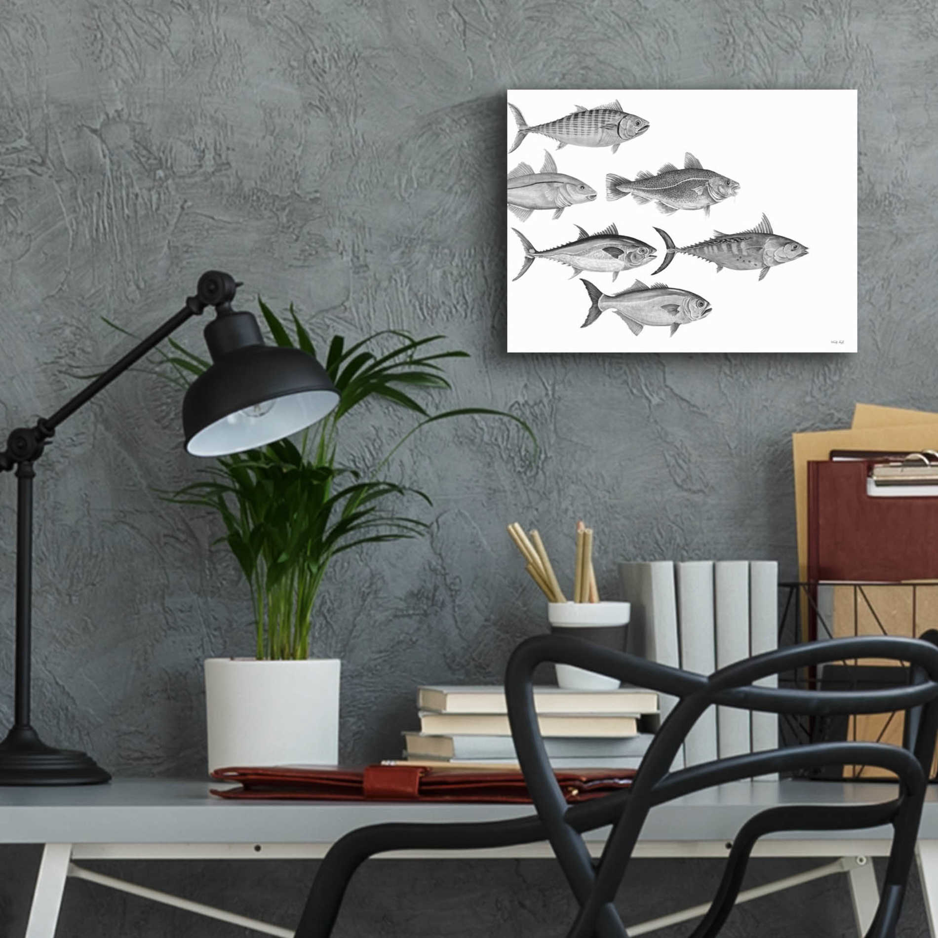 Epic Art 'Variety of Fish I' by Cindy Jacobs, Acrylic Glass Wall Art,16x12