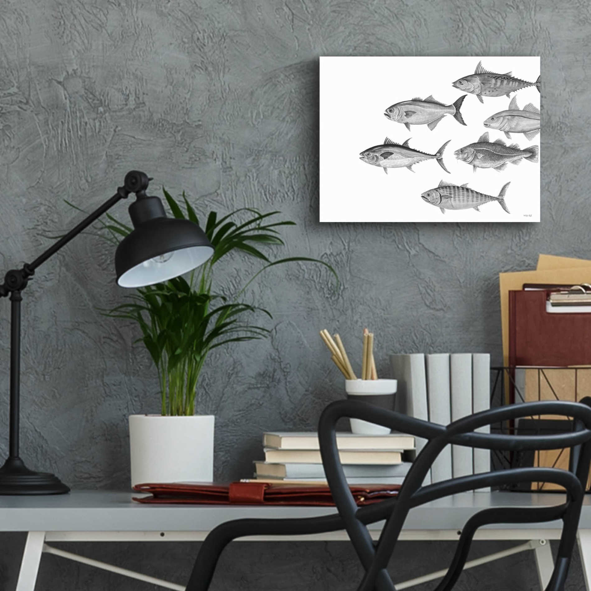Epic Art 'Variety of Fish II' by Cindy Jacobs, Acrylic Glass Wall Art,16x12