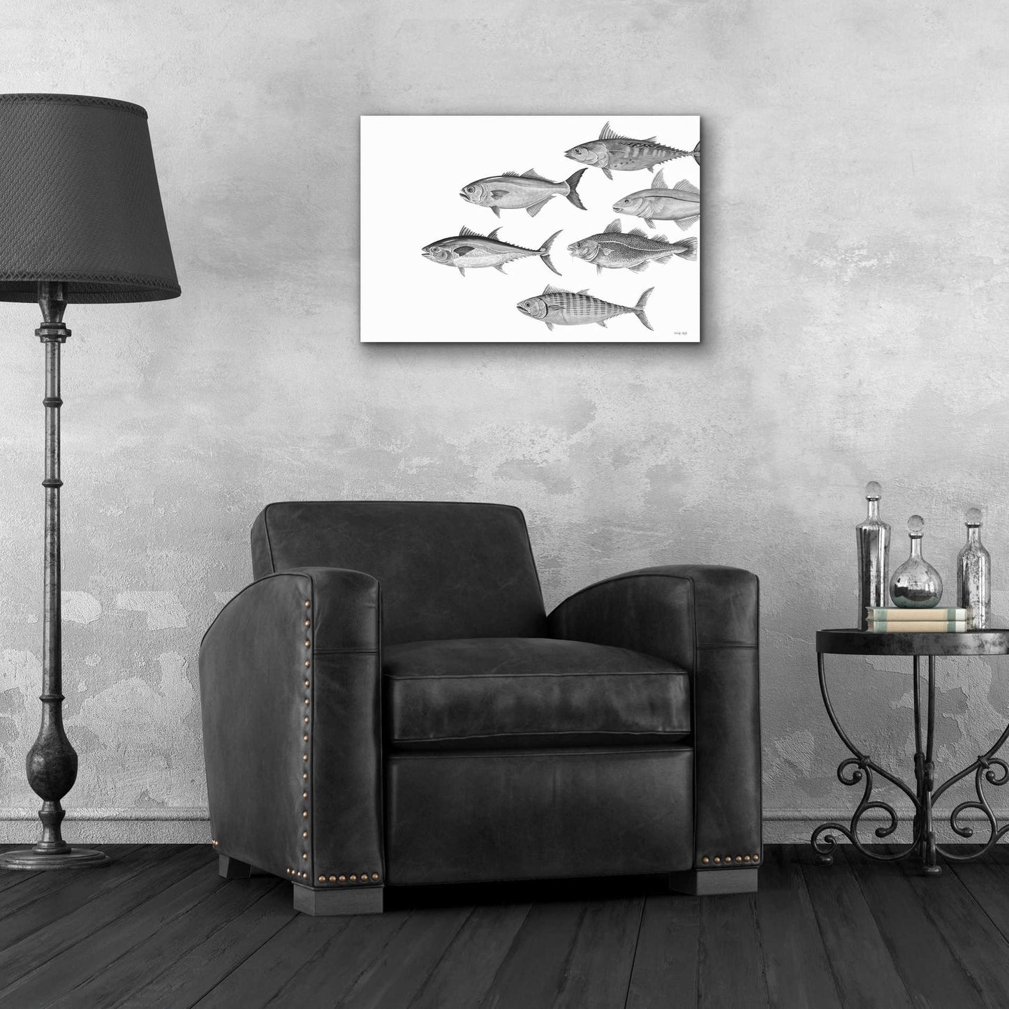 Epic Art 'Variety of Fish II' by Cindy Jacobs, Acrylic Glass Wall Art,24x16