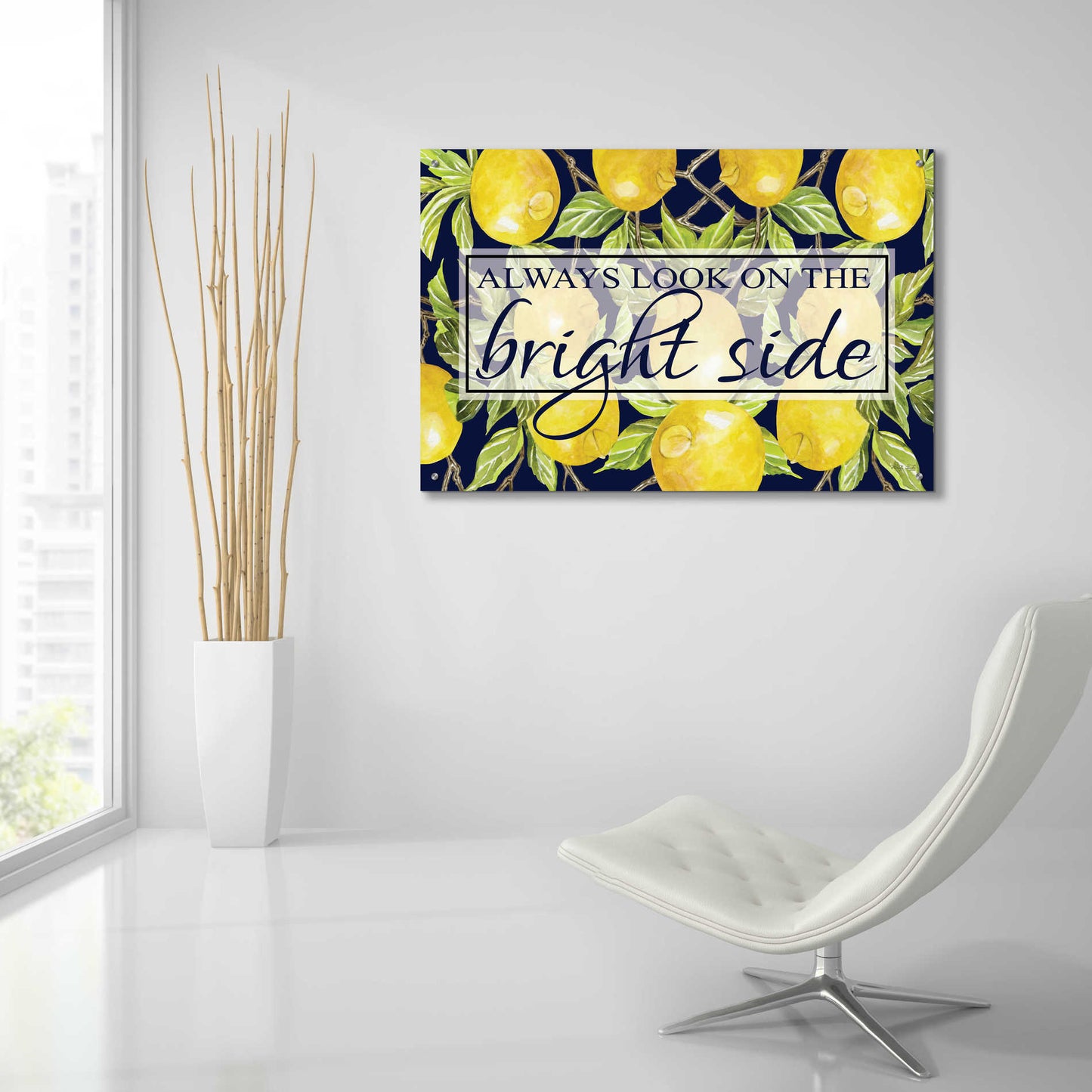 Epic Art 'Bright Side' by Cindy Jacobs, Acrylic Glass Wall Art,36x24