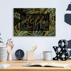 Epic Art 'Tropical Hello' by Cindy Jacobs, Acrylic Glass Wall Art,16x12