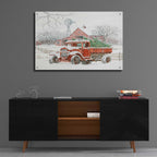 Epic Art 'Windmill Winter' by Cindy Jacobs, Acrylic Glass Wall Art,36x24