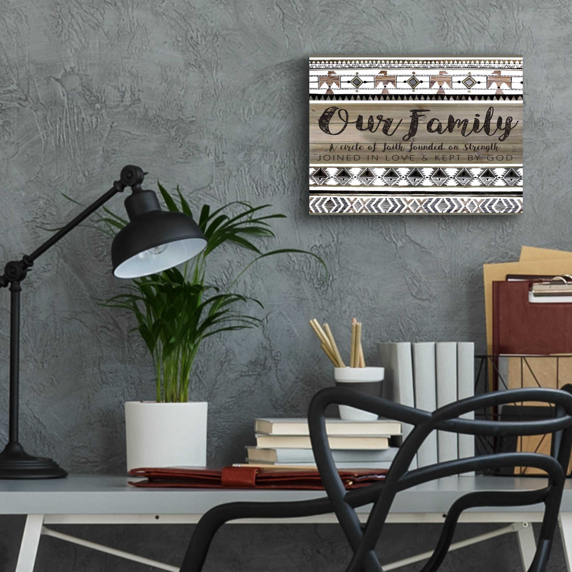 Epic Art 'Our Family' by Cindy Jacobs, Acrylic Glass Wall Art,16x12